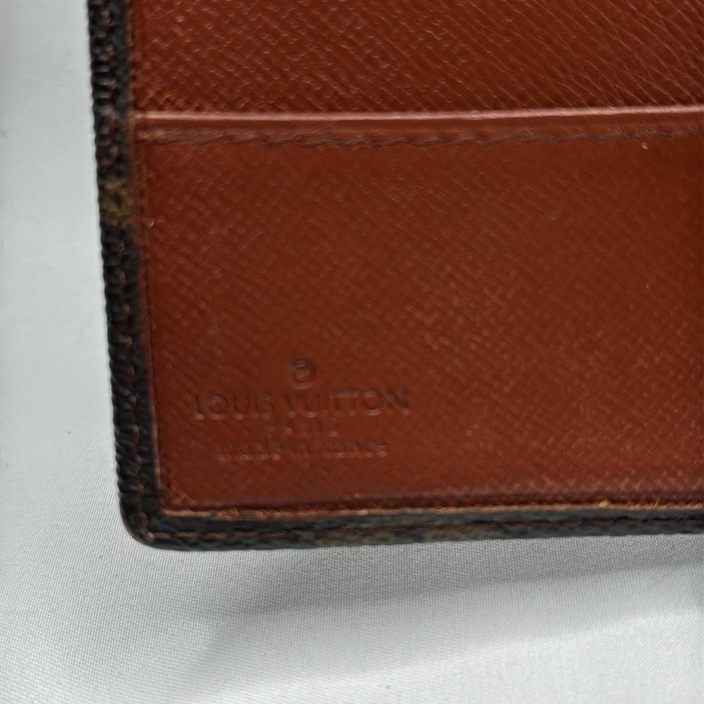 Louis Vuitton Brown Monogram CheckBook/ Long Wallet | Men’s | Pre-Owned | - Picture 7 of 14